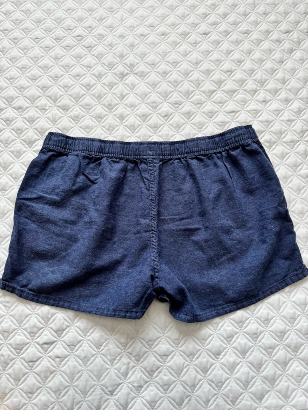 Patagonia Island Hemp Baggies Shorts 3" Pull On Woven Navy Blue Size Large - Picture 14 of 14